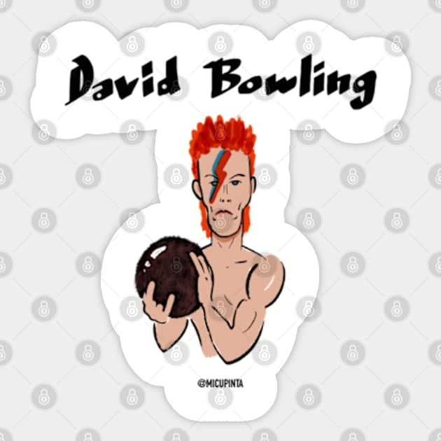 David bowling Sticker by Micupinta